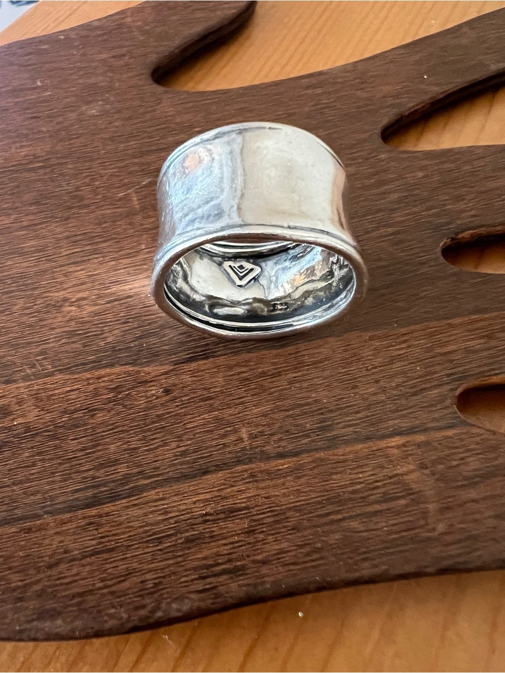 Vintage Silpada .925 Sterling Silver Artisan Band Ring - Picture 4 of 4
